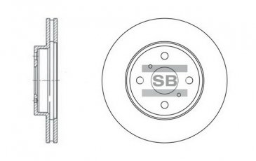 Купить SD4003 Hi-Q (SANGSIN) Тормозные диски Yaris