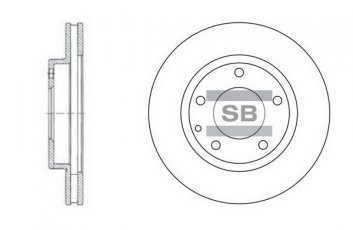 Купити SD4405 Hi-Q (SANGSIN) Гальмівні диски Мазда 626 (1.8, 2.0, 2.5)