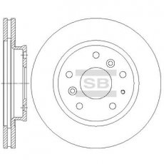 Купить SD4413 Hi-Q (SANGSIN) Тормозные диски Мазда 626