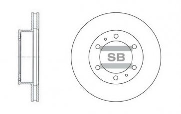 Тормозной диск SD4011 Hi-Q (SANGSIN) фото 1