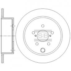 Купить SD4708 Hi-Q (SANGSIN) Тормозные диски Subaru XV (1.6, 2.0)