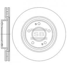 Купить SD4336 Hi-Q (SANGSIN) Тормозные диски Grandis (2.0 DI-D, 2.4)