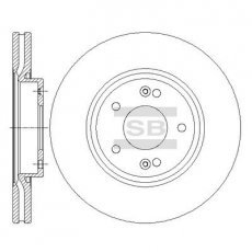 Тормозной диск SD1086 Hi-Q (SANGSIN) фото 1