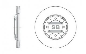 Тормозной диск SD1014 Hi-Q (SANGSIN) фото 1