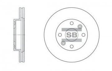 Купить SD2014 Hi-Q (SANGSIN) Тормозные диски Киа Рио (1.3, 1.5 16V)