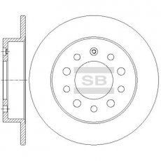 Купить SD1083 Hi-Q (SANGSIN) Тормозные диски Coupe (1.6, 2.0, 2.7)