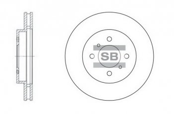 Купити SD4309 Hi-Q (SANGSIN) Гальмівні диски Colt