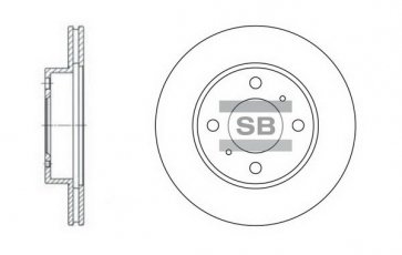 Купить SD4303 Hi-Q (SANGSIN) Тормозные диски Каризма