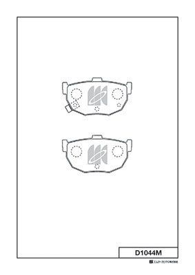 Купить D1044M MK Kashiyama Тормозные колодки  Элантра (1.6, 1.8, 2.0) 