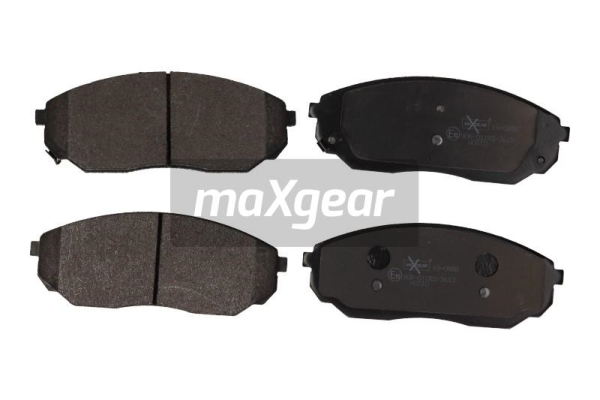 Купить 19-0888 Maxgear Тормозные колодки передние Sorento (2.4, 2.5 CRDi, 3.5 V6 4WD) с звуковым предупреждением износа