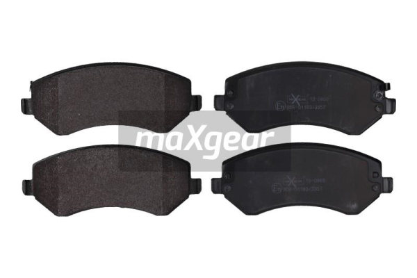 Купить 19-0869 Maxgear Тормозные колодки передние Voyager (2.4, 2.5, 3.3, 3.8) с датчиком износа