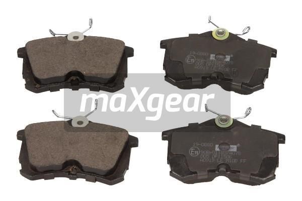 Купить 19-0880 Maxgear Тормозные колодки задние Accord (1.9, 2.0, 2.2, 2.3, 2.4) с звуковым предупреждением износа