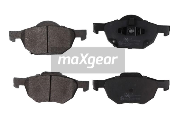 Купить 19-0881 Maxgear Тормозные колодки передние Аккорд (2.0, 2.2 i-CTDi, 2.4) с звуковым предупреждением износа