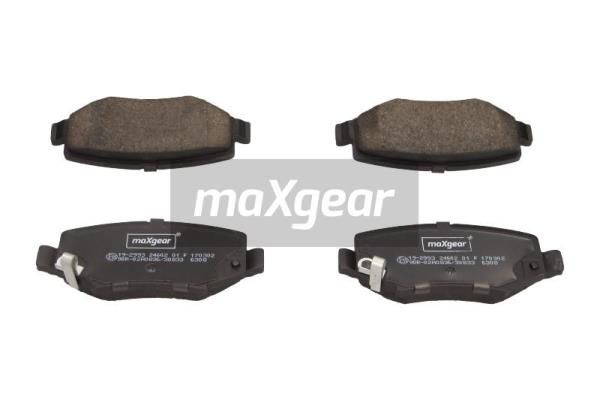 Купити 19-2993 Maxgear Гальмівні колодки  Wrangler (2.8 CRD, 3.6 V6, 3.8) с звуковым предупреждением износа