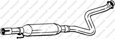 Купити 279-177 BOSAL Середній глушник Yaris 1.3 16V