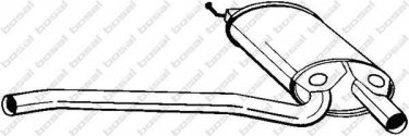 Купить 105-167 BOSAL Средний глушитель Audi A4