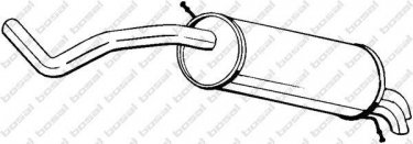 Купити 278-107 BOSAL Глушник Polo (1.9 SDI, 1.9 TDI)