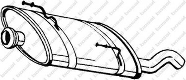 Купить 190-873 BOSAL Глушитель Peugeot 206 (1.4 HDi eco 70, 1.6 HDi 110, 2.0 HDI 90)