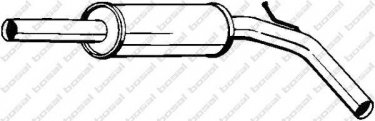 Купити 227-469 BOSAL Середній глушник Ибица 1.9 TDI