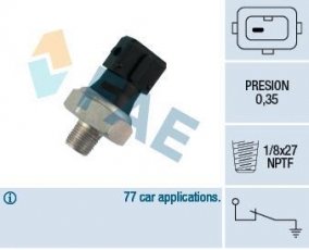 Купити 12470 FAE Датчик тиску масла Civic (2.0 i D, 2.0 i TD)