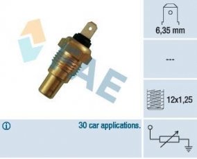 Купити 31680 FAE Датчик температури охолоджуючої рідини Micra (1.0 i 16V, 1.3 i 16V, 1.5 D)