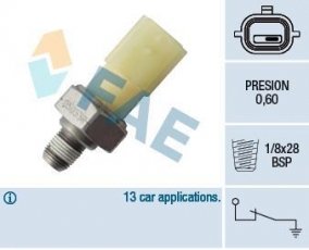 Купити 12698 FAE Датчик тиску масла Megane 3 (1.4 TCe, 2.0 CVT)
