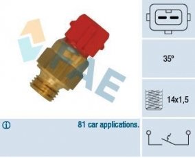 Купить 35871 FAE Датчик температуры охлаждающей жидкости BMW E46