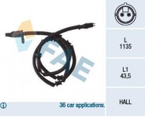 Купить 78056 FAE Датчик АБС Renault
