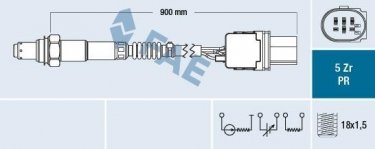 Купити 75079 FAE Лямбда-зонд Mercedes 204 (C 180 Kompressor, C 200 Kompressor)