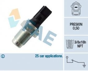 Купити 12615 FAE Датчик тиску масла Х Тайп (3.0, 3.0 V6)
