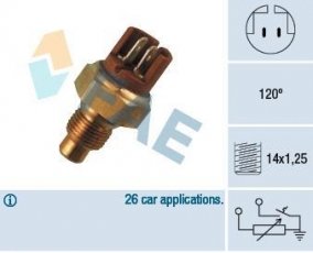 Купить 34130 FAE Датчик температуры охлаждающей жидкости Renault 19 (1, 2) (1.8, 1.8 16V)