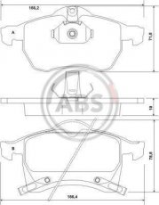 Купить 37076 A.B.S. Тормозные колодки передние Astra (G, H) 