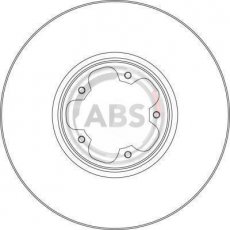 Тормозной диск 17356 A.B.S. фото 2