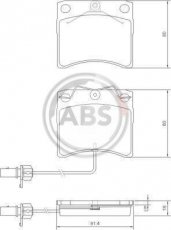 Купить 37144 A.B.S. Тормозные колодки передние Транспортер Т4 (1.9, 2.0, 2.4, 2.5, 2.8) 