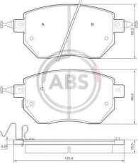 Купить 37504 A.B.S. Тормозные колодки передние Murano (2.5 dCi, 3.5) с звуковым предупреждением износа