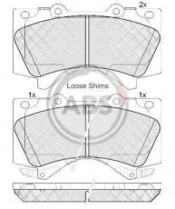 Купить 37701 A.B.S. Тормозные колодки  Lexus с звуковым предупреждением износа