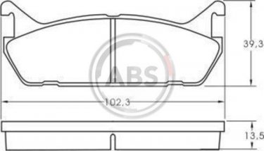 Купити 36723 A.B.S. Гальмівні колодки задні Mazda 323 BG (1.6, 1.8) 