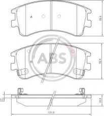 Купить 37381 A.B.S. Тормозные колодки передние Mazda 6 (GG, GY) (1.8, 2.0, 2.3) 