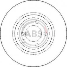 Купити 17025 A.B.S. Гальмівні диски БМВ Е46 (2.5, 2.9, 3.0)
