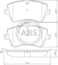 Купити 37165 A.B.S. Гальмівні колодки передні Mercedes 202 C 250 D 