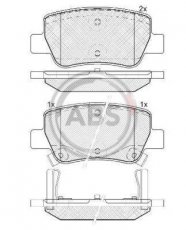 Купить 37737 A.B.S. Тормозные колодки задние Avensis T27 (1.6, 1.8, 2.0, 2.2) 