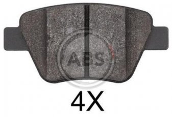 Купить 37784 A.B.S. Тормозные колодки задние Ауди А1 (1.4 TFSI, 2.0 TFSI quattro, S1 quattro) 