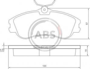 Купить 37152 A.B.S. Тормозные колодки передние Peugeot 206 1.6 16V 