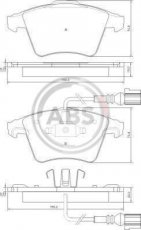 Купить 37415 A.B.S. Тормозные колодки передние Транспортер Т5 (1.9, 2.0, 2.5, 3.2) 