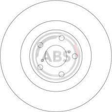Купить 17020 A.B.S. Тормозные диски Аутбек (1, 2, 3) (2.0, 2.5, 3.0)