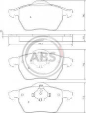 Купить 37514 A.B.S. Тормозные колодки передние XC70 2.4 T XC AWD 