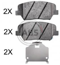 Купить 37951 A.B.S. Тормозные колодки передние Соренто (2.4 CVVT, 2.4 CVVT 4WD) с звуковым предупреждением износа