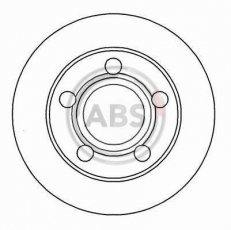 Купити 16249 A.B.S. Гальмівні диски Ауді 80 (2.0 E 16V quattro, 2.0 E quattro, S2 quattro)