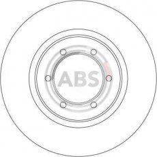 Купить 16168 A.B.S. Тормозные диски Pajero (2.4, 2.5, 2.8, 3.0, 3.5)