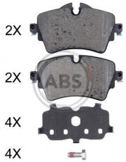 Купить 35072 A.B.S. Тормозные колодки передние 2 серия (Ф45, Ф46) (1.5, 2.0) с датчиком износа